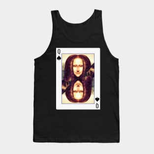 Queen Of Spades Design Tank Top